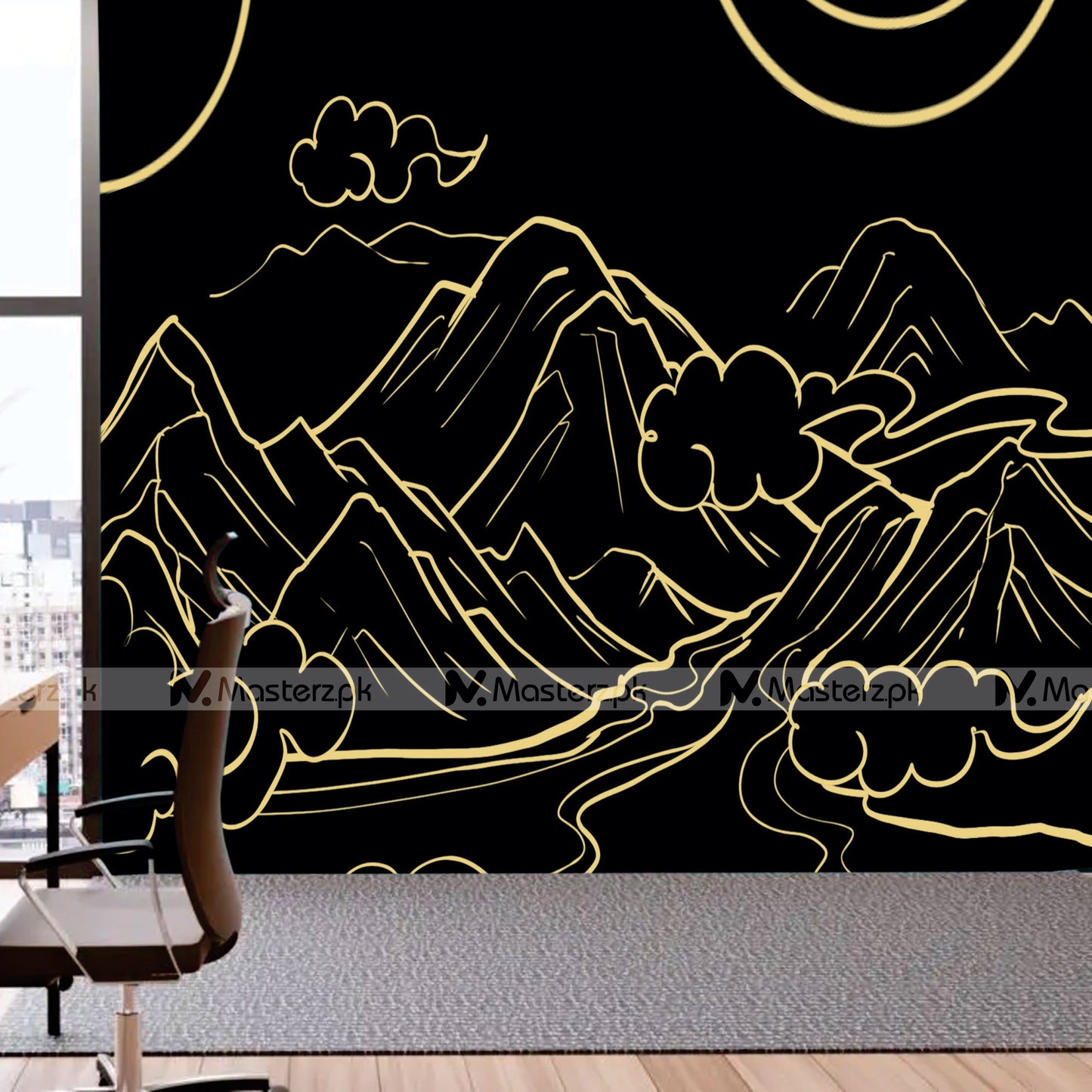 Cloudy Mountain Themed| Wall Decal