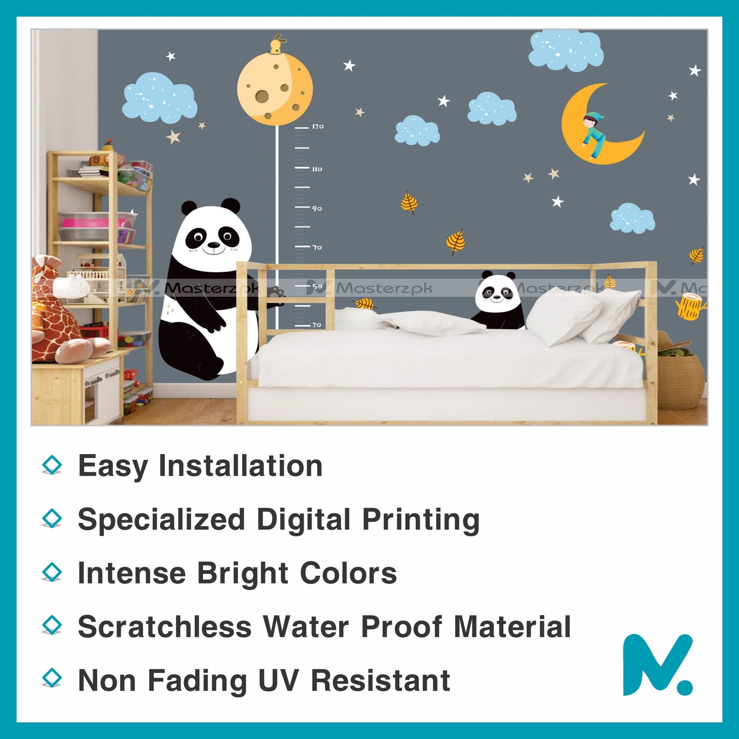 Panda Height Scale | Wall Decal