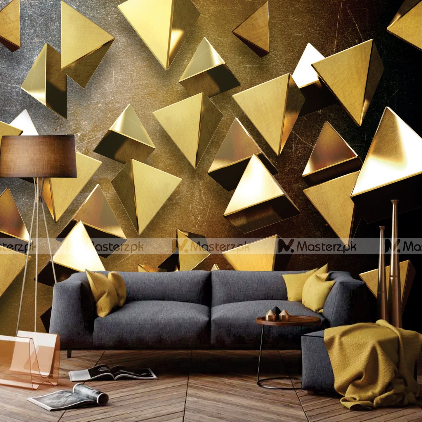 Golden Prismatic Effect| Wall Decal