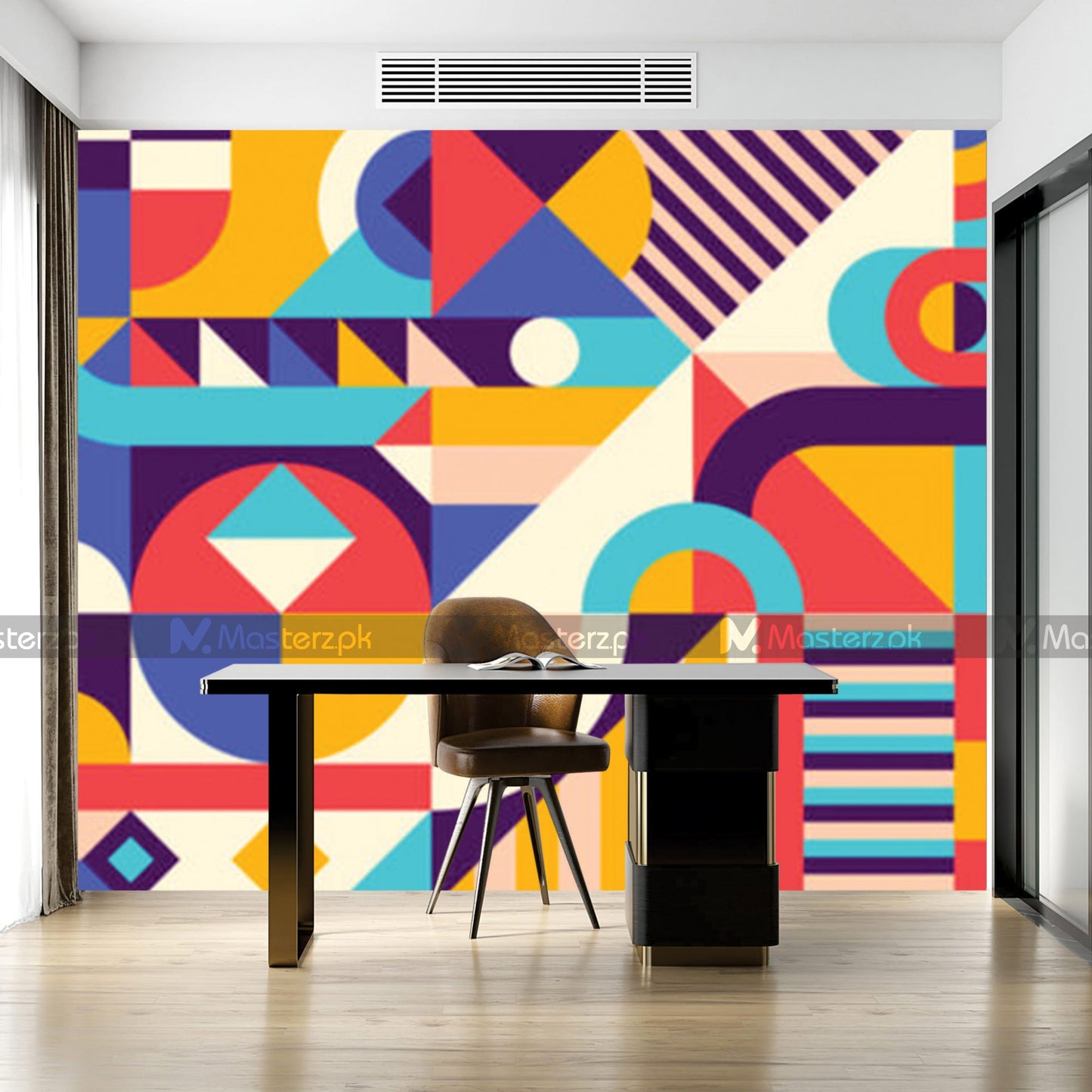Vivid Geometric Illustration| Wall Decal