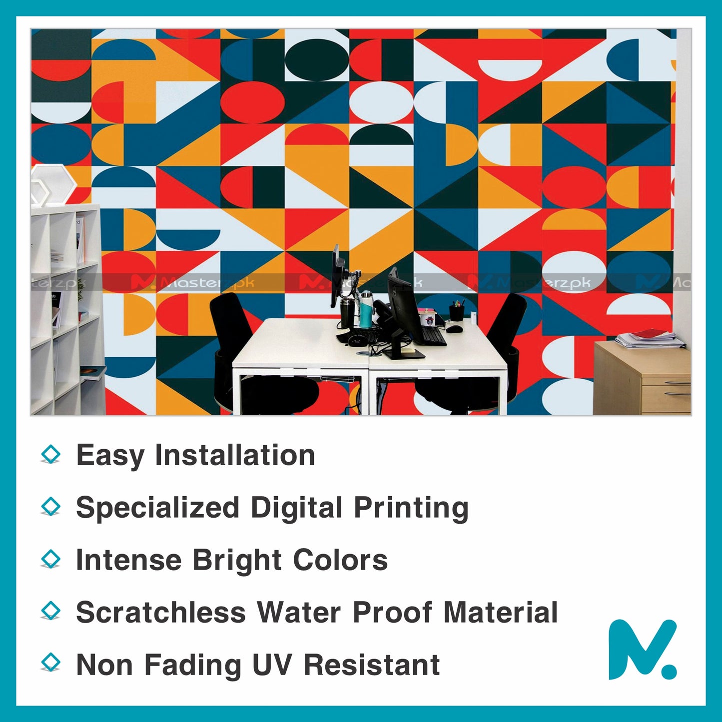 Scattered Geometrical Abstract| Wall Decal