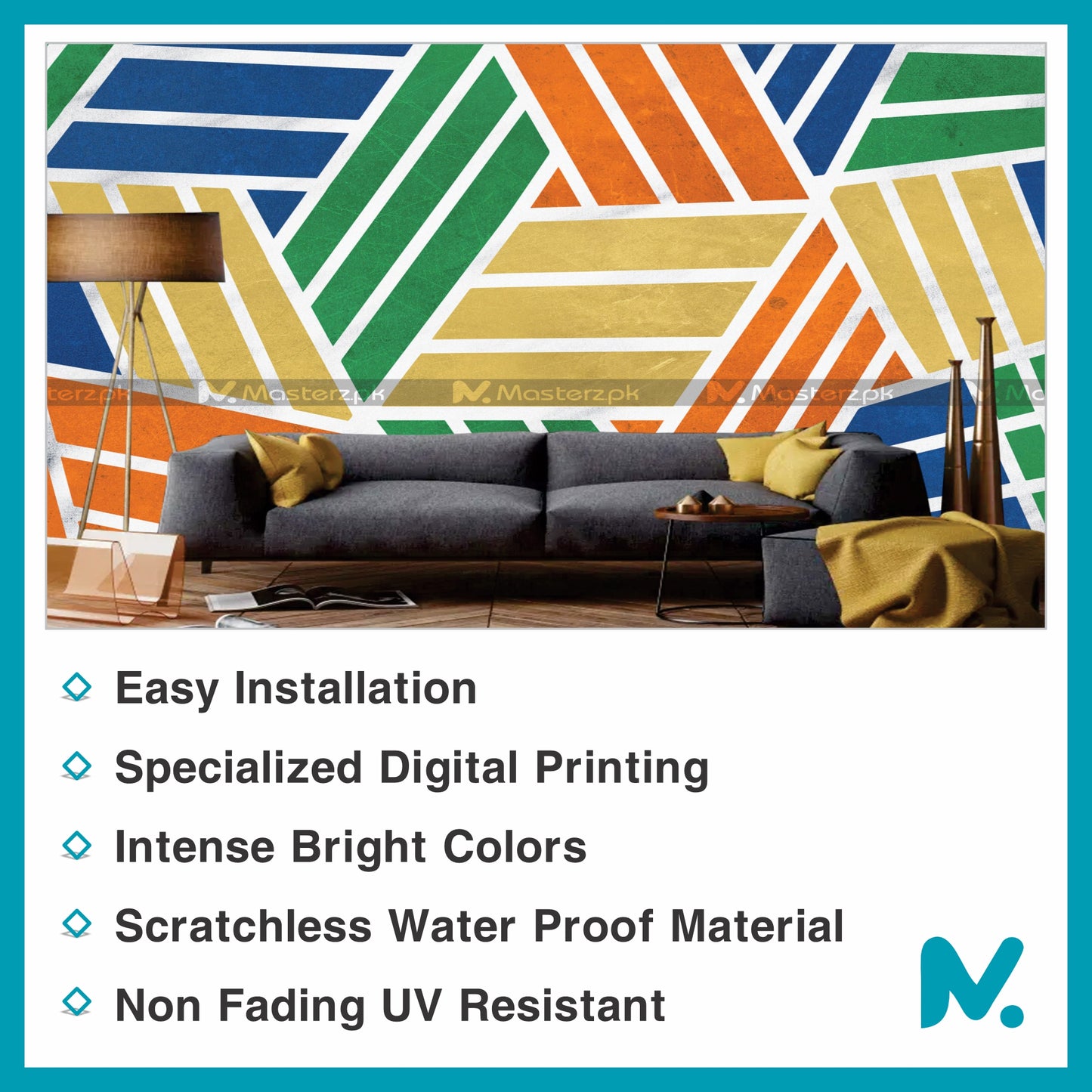 Colorful Striped Abstract| Wall Decal