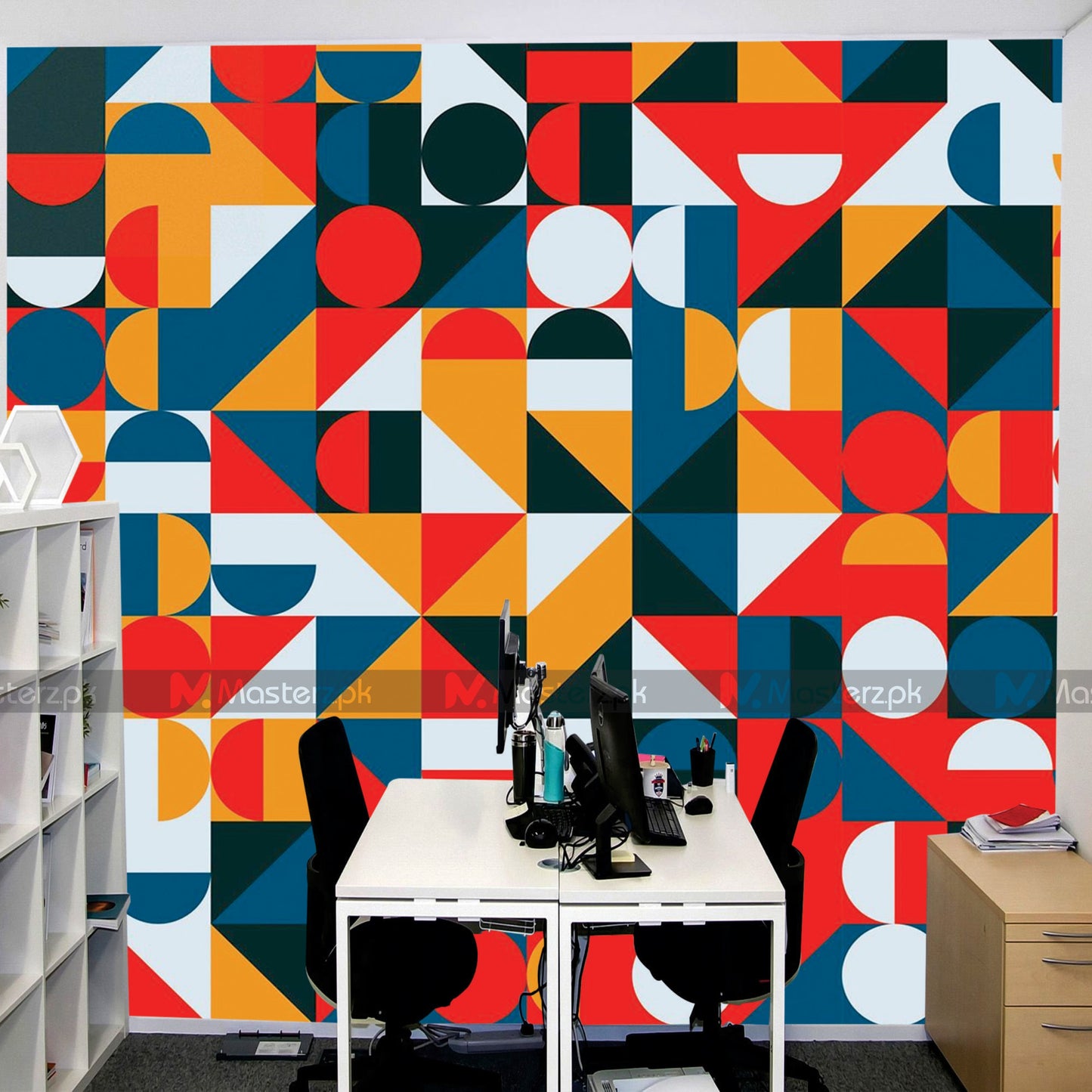 Scattered Geometrical Abstract| Wall Decal