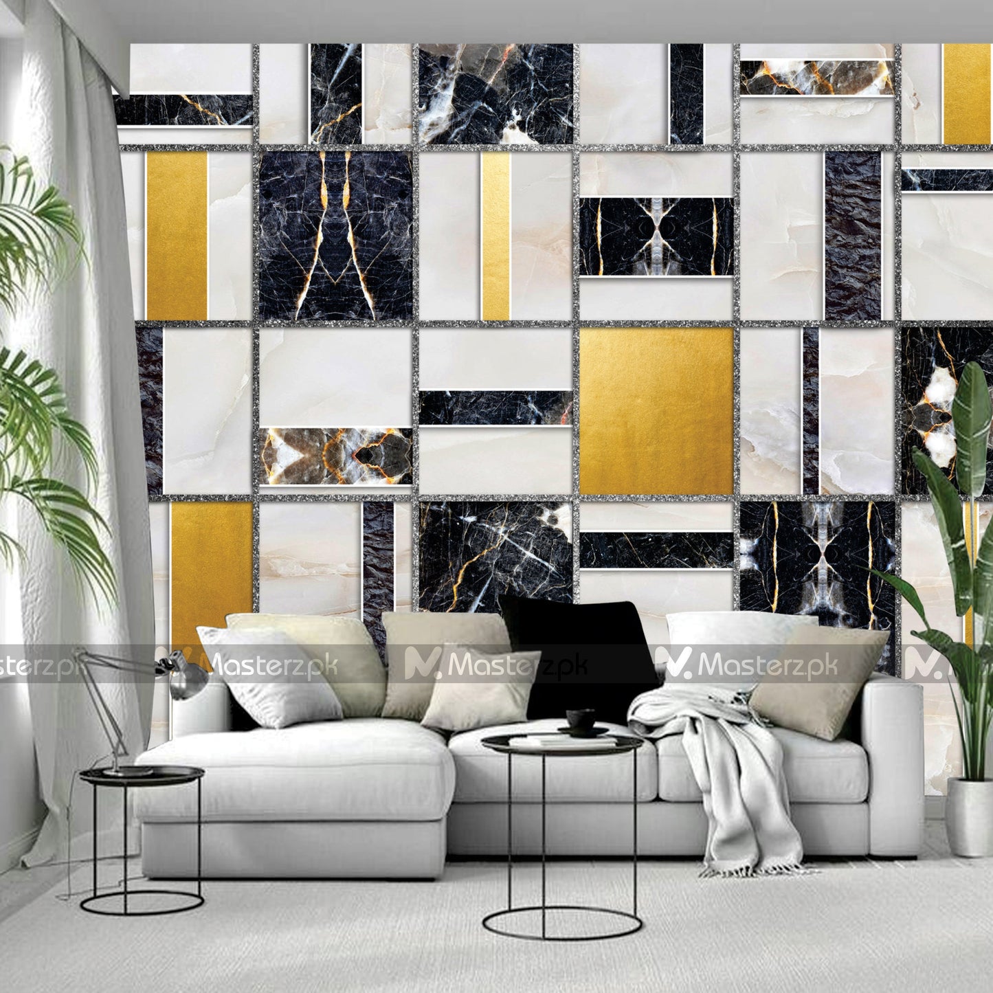 Boxy Marbel Textured| Wall Decal