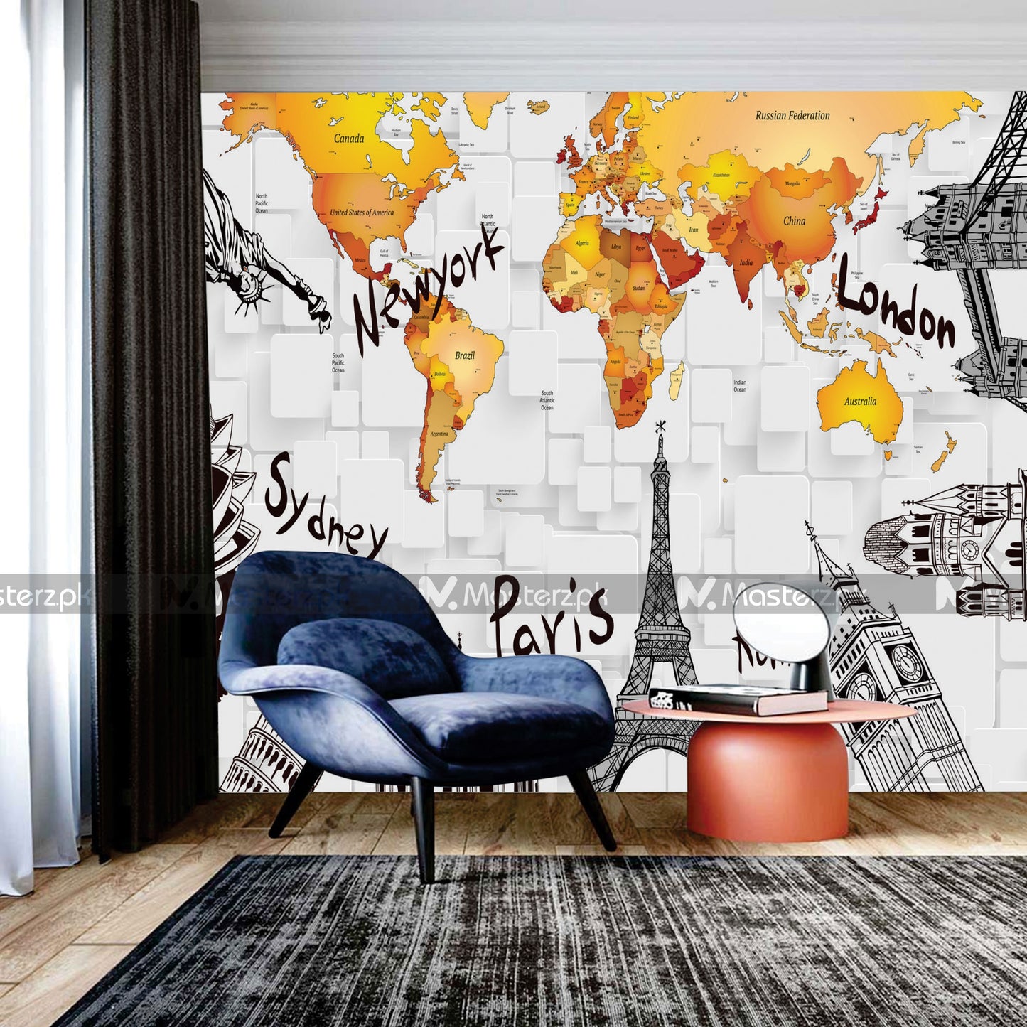 World at your Fingertips| Wall Decal
