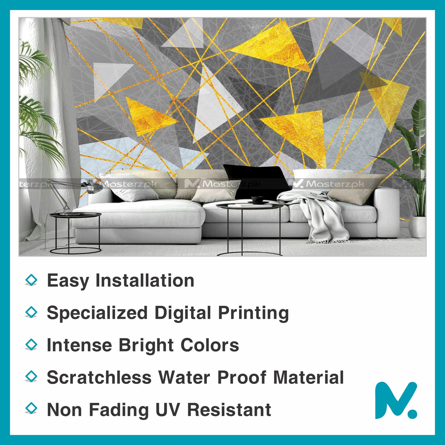 Fluky Triangular Abstract| Wall Decal