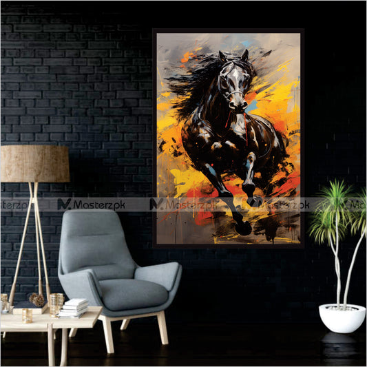 Artistic Black Horse Framaéstro