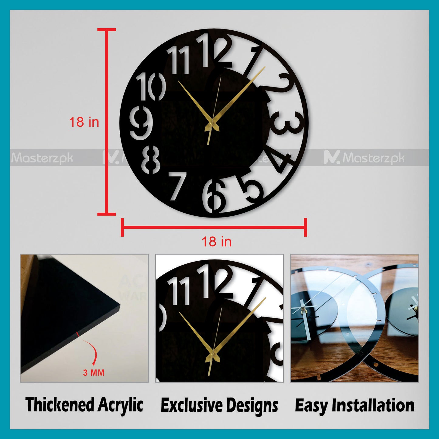 Graceful Numeric Clock Maéstro