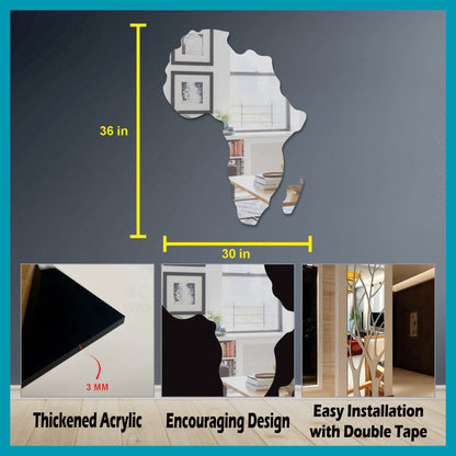Map Shaped Mirror Maéstro