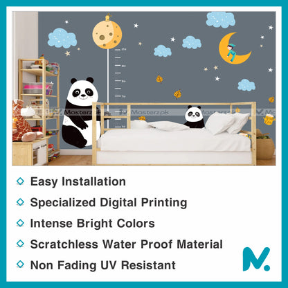 Panda Height Scale | Wall Decal