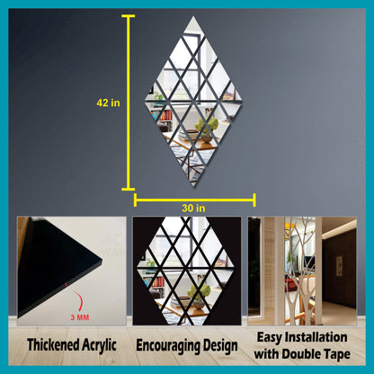 Diamond Shaped Tiles Mirror Maéstro