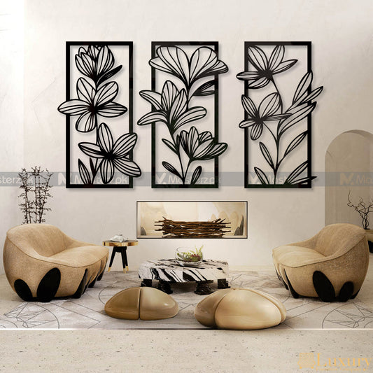 3 Panel Floral Maéstro
