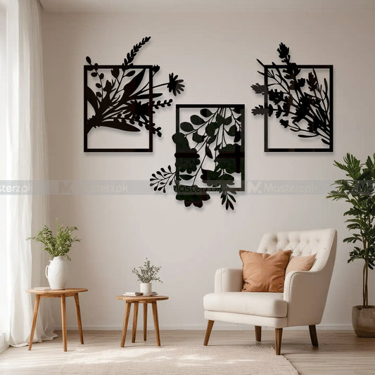 3 Panel Fancy Flowery Maéstro