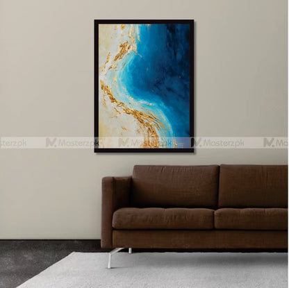 Blue and Gold Marble Framaéstro