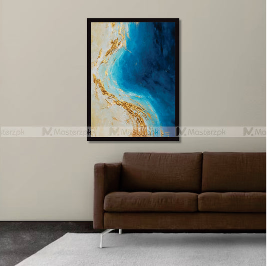 Blue and Gold Marble Framaéstro