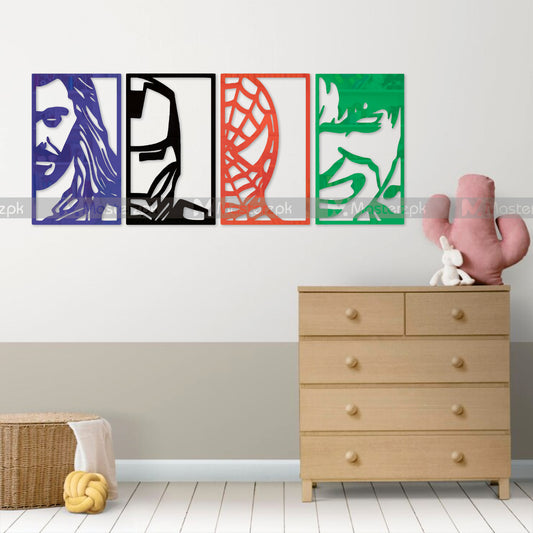 4 Panels Avengers Kidstró