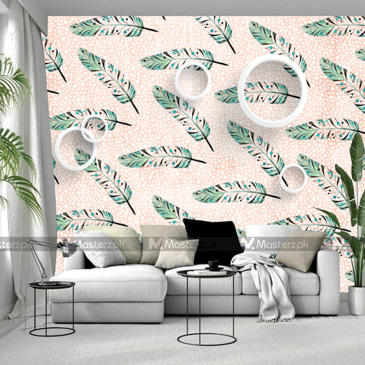 Dispersed Rowan Leaves| Wall Decal