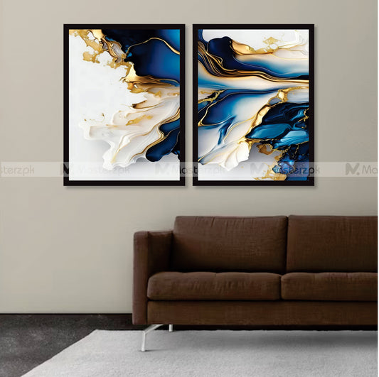 Set of 2 Elegant Wavy Framaéstro