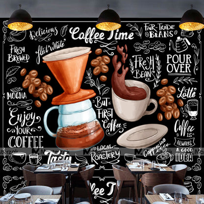 Brewed Delights Coffee Shop| Wall Decal