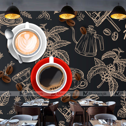 Caffeine Addicts Coffee Shop| Wall Decal