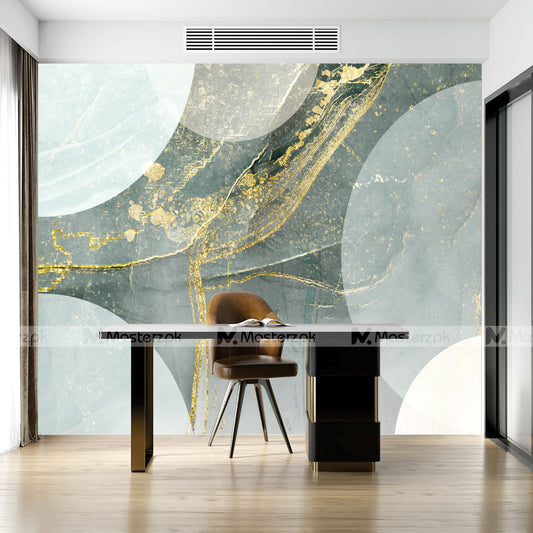 Emerald Green Fluid Style| Wall Decal