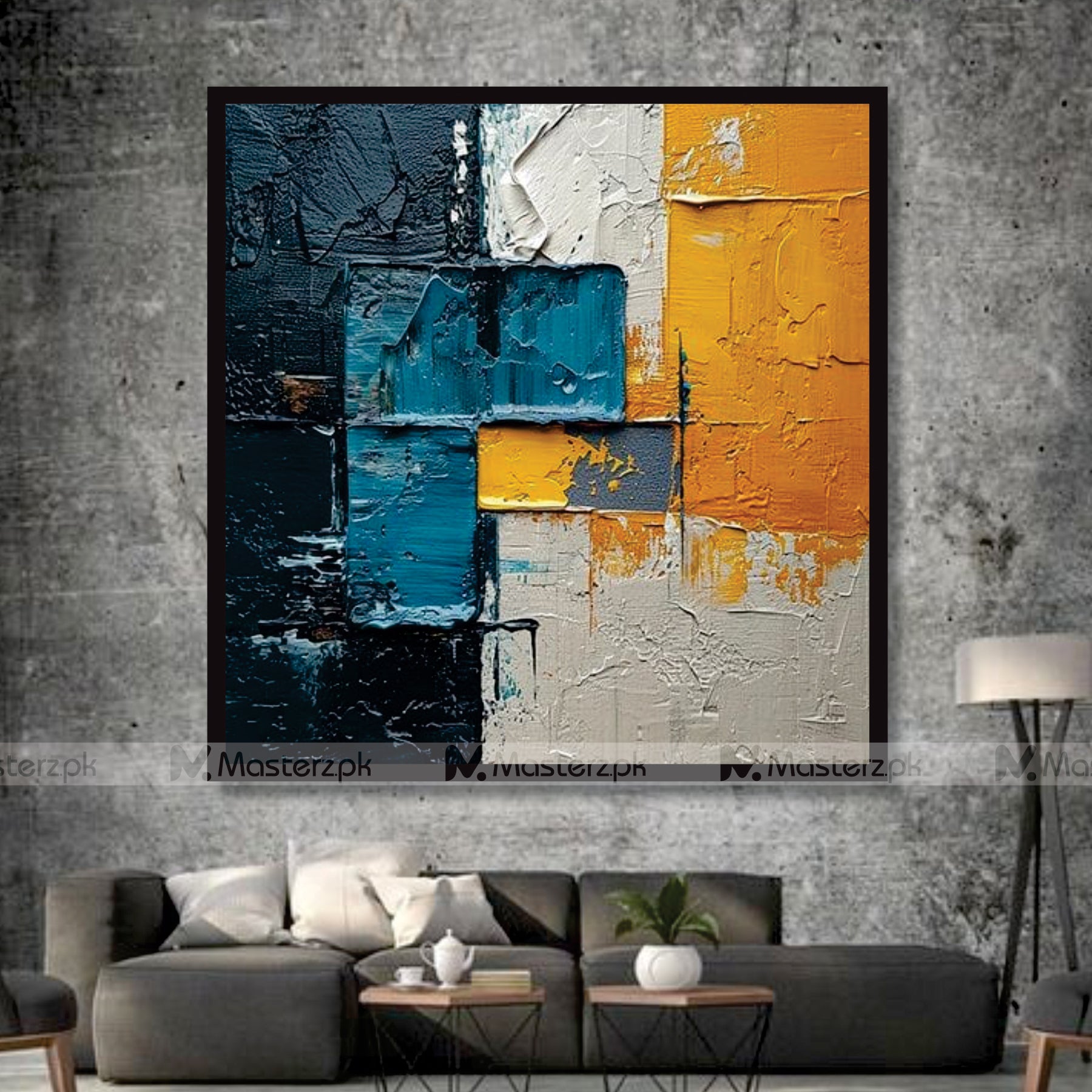 Cubism Textured Abstract Framaéstro – Masterz