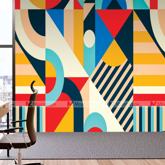 Curvy Geometric Shapes| Wall Decals