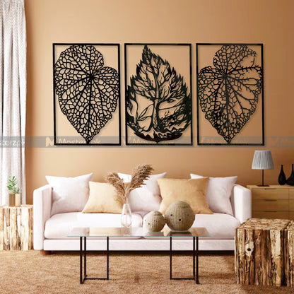 3 Panel Fibery leaves Maéstro