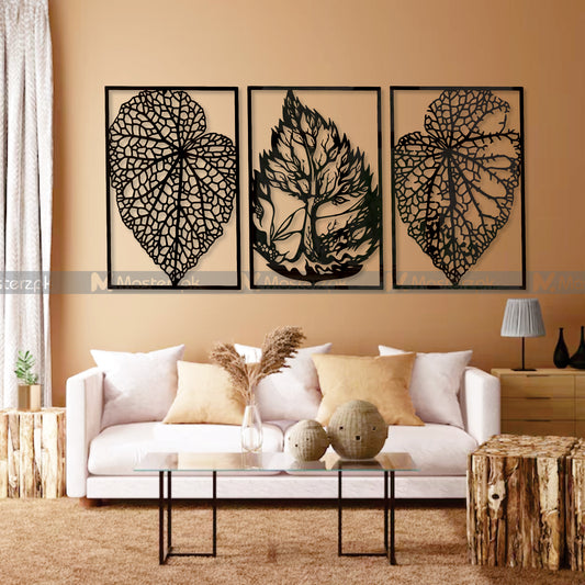 3 Panel Fibery leaves Maéstro