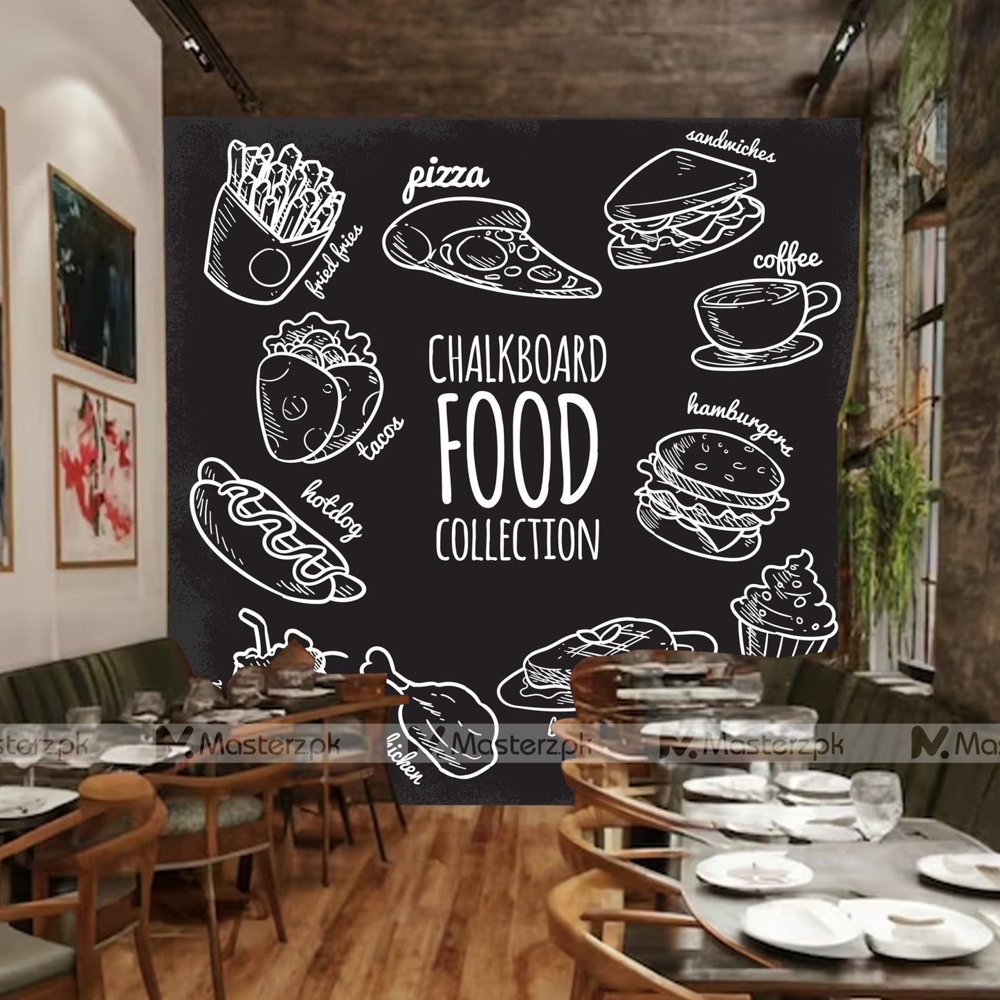Fast Feast| Café Wall Decal