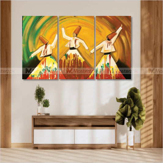 3 Panel Exotic Sufi Framaéstro