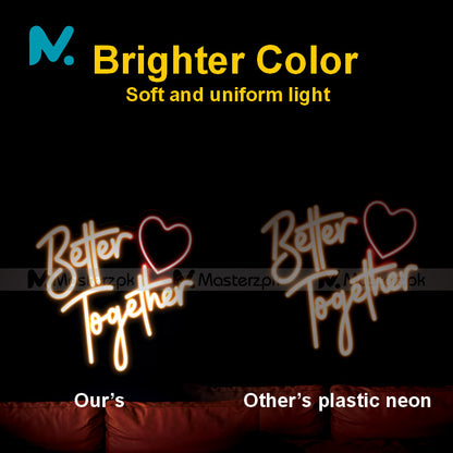 Better Together| Heart Style Neonstró