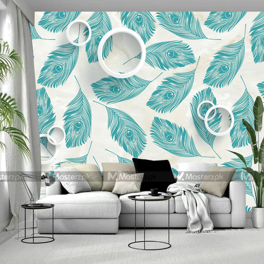 Peacock Feather Styled| Wall Decal
