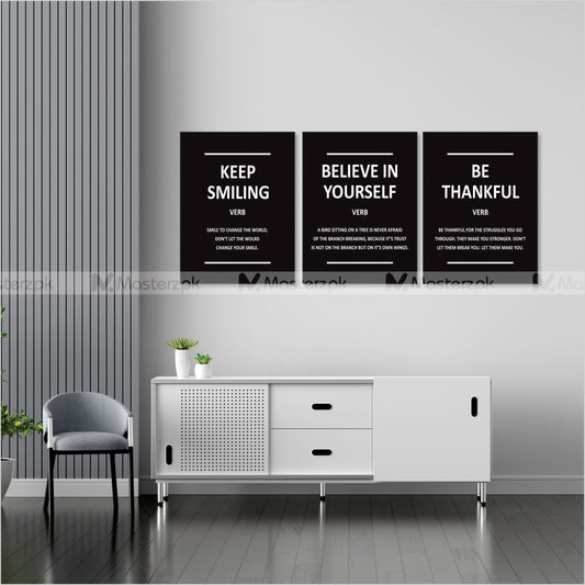 Set of 3 Believe in Yourself Framaéstro