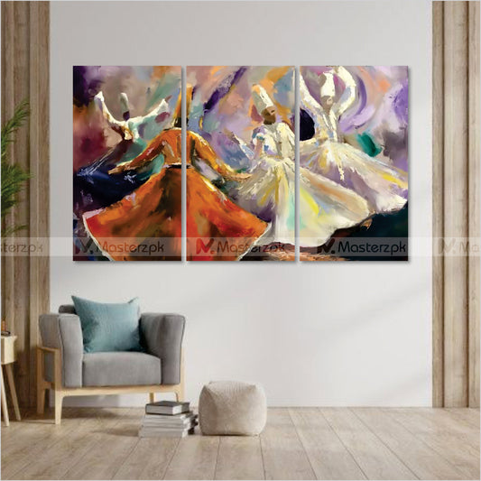 3 Panel Spiritual Sufistic Framaéstro