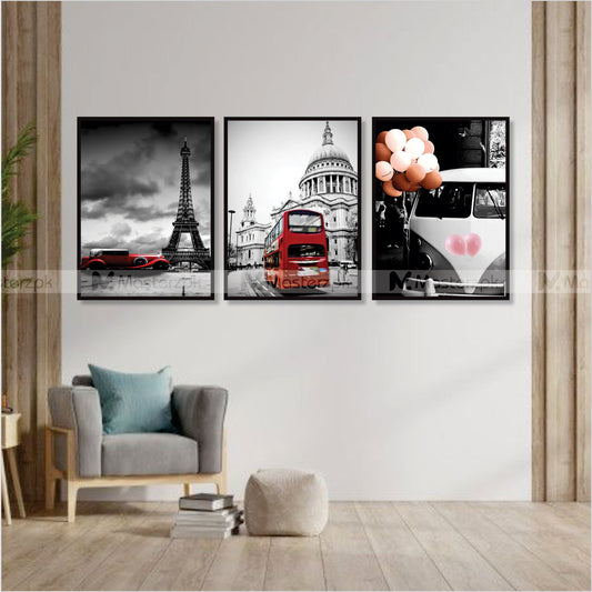 Set of 3 Aesthetic Places Framaéstro