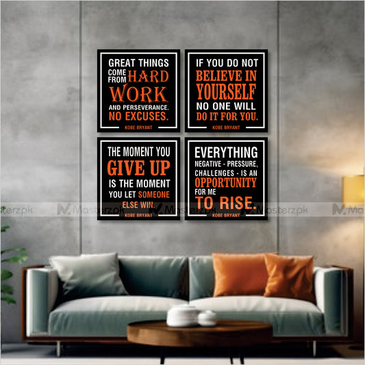 Set of 4 Motivational Framaéstro