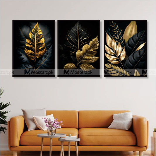 Set of 3 Veiny Leaves Framaéstro