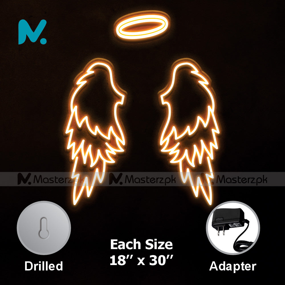 Lucifer Angel Wings| Selfie Spot Neonstró
