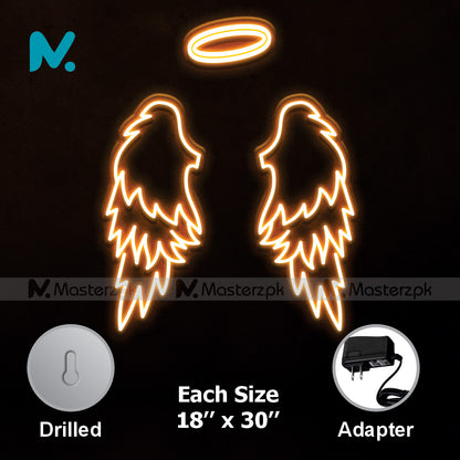 Lucifer Angel Wings| Selfie Spot Neonstró