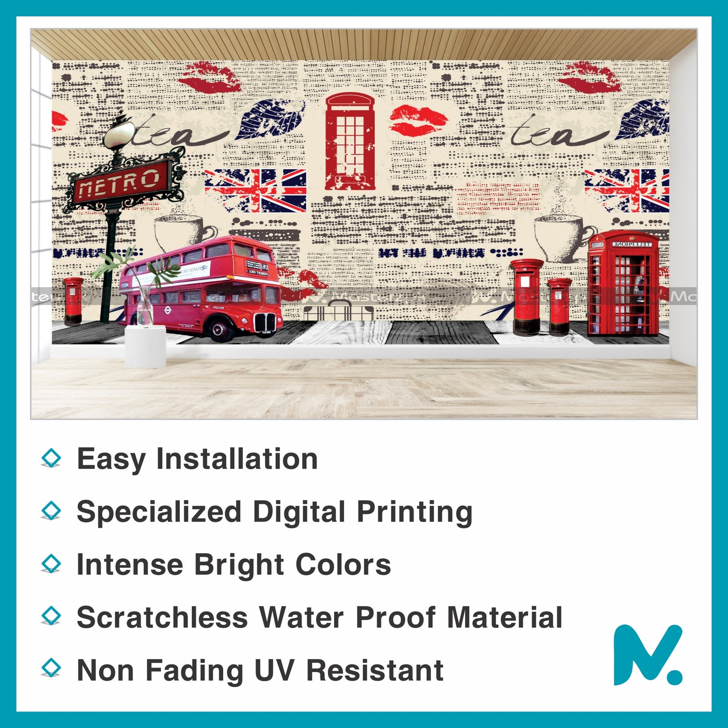City Stop Vibes| Restaurant Wall Decal