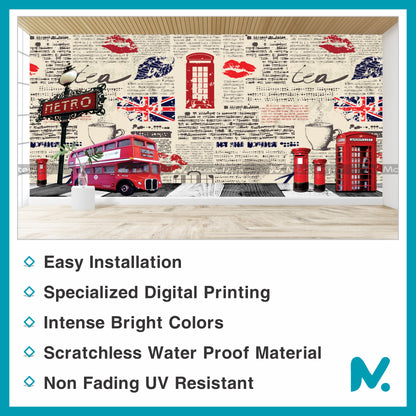 City Stop Vibes| Restaurant Wall Decal