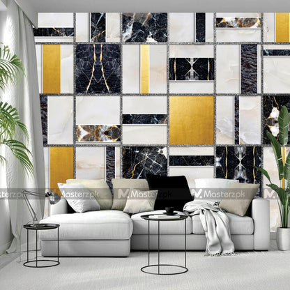 Boxy Marbel Textured| Wall Decal