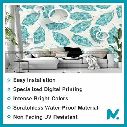 Peacock Feather Styled| Wall Decal