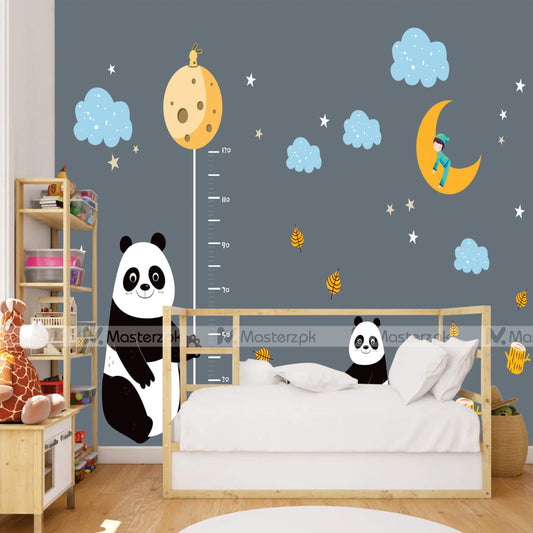 Panda Height Scale | Wall Decal