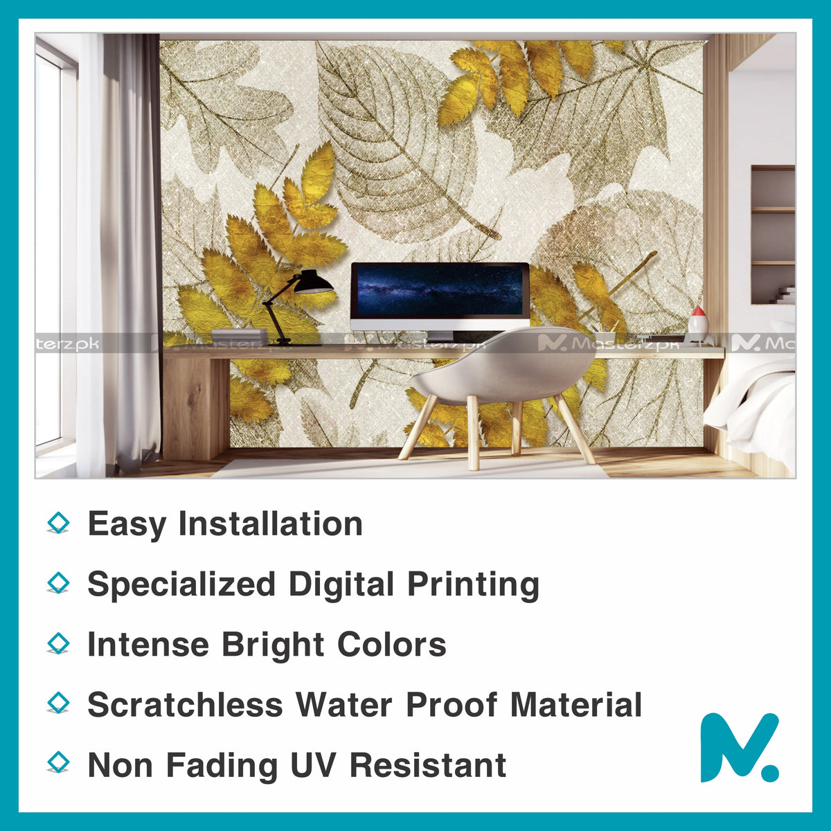 Ash Tree Sticker Golden Ash Tree Leaves| Wall Decal – Masterz