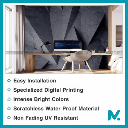 Edifice Styled 3d Abstract| Wall Decal