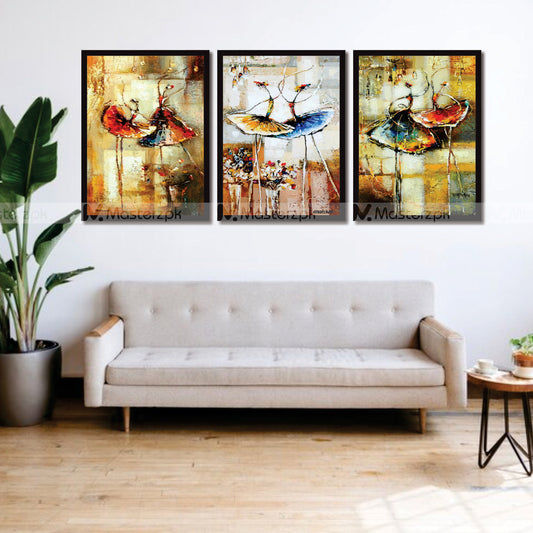 Set of 3 Abstract Dancing Framaéstro
