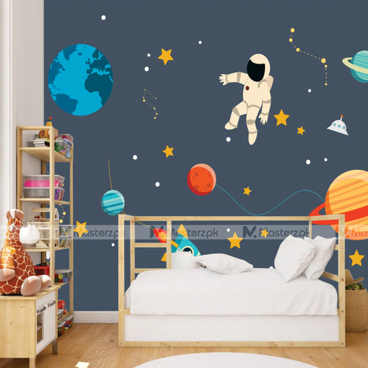 Space Themed Astronaut| Wall Decal