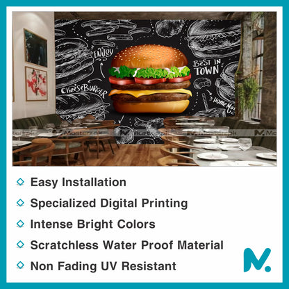 Burger Haven| Café Wall Decal